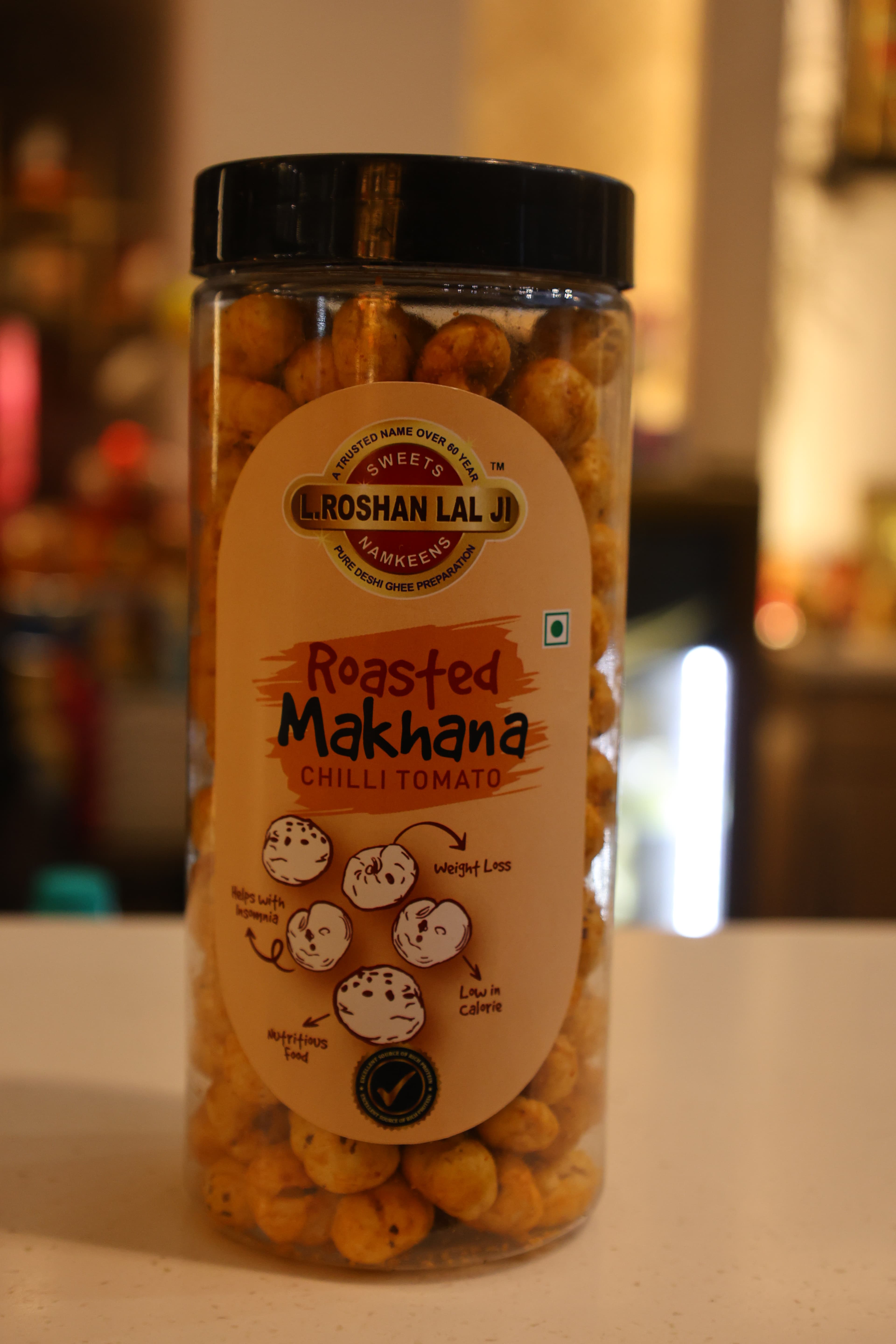 Roasted Makhana Jar - Chilli Tomato